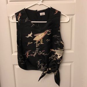 Aritzia Silk Koi top S